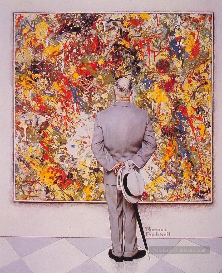 le connoiseur 1962 Norman Rockwell Peintures à l'huile